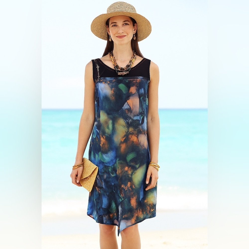 Papillon Patterned Dress Size 8